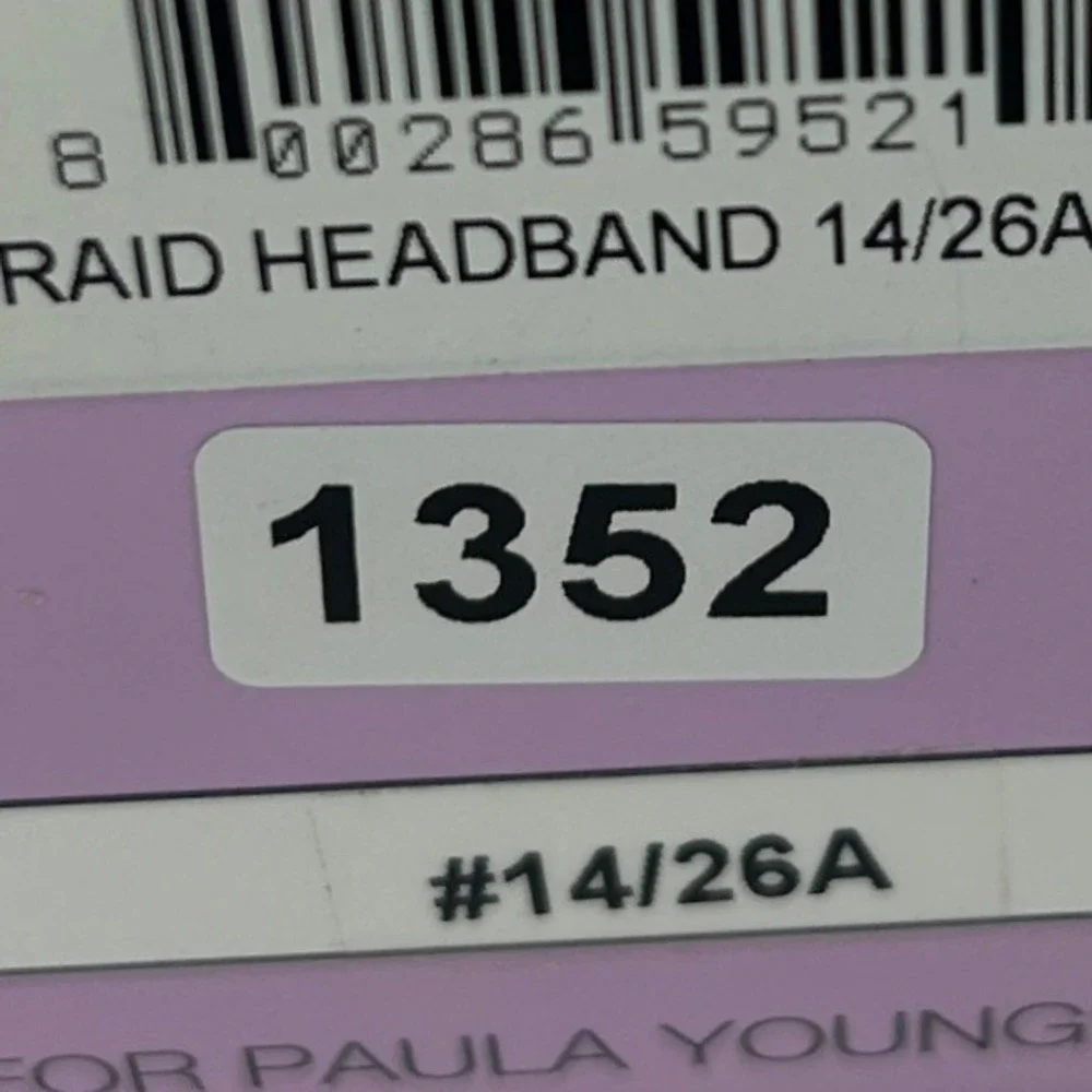 Paula Young Braided Headband With Hair A3025 Color 14/26A Golden Ash Blonde NWT